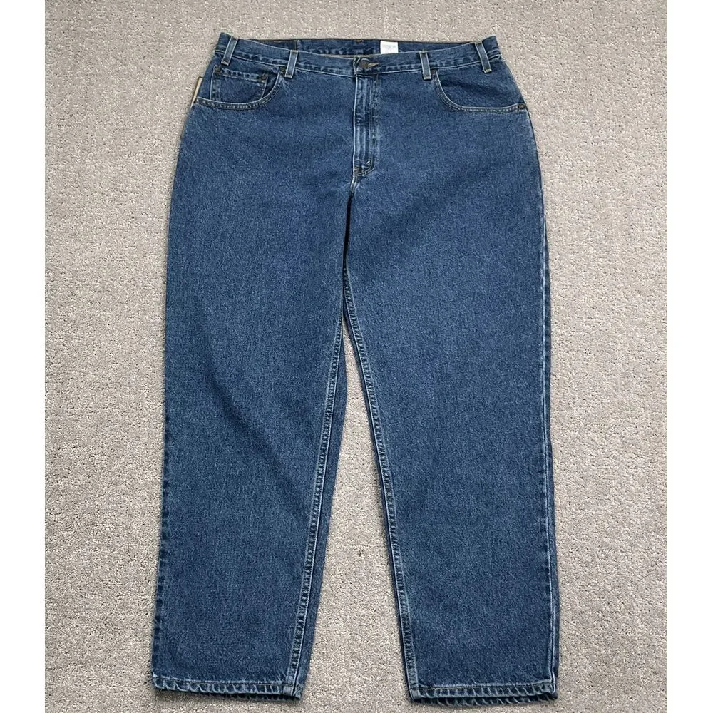Levis 545 Jeans Men ACTUAL W38 L31 Blue Loose Fit Classic Denim Bat Wing NWT VTG